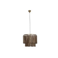   Mennyezeti Lámpa Home ESPRIT Barna Aranysàrga Fa Fém Mangófa 50 W 60 x 60 x 48 cm MOST 111915 HELYETT 70821 Ft-ért!