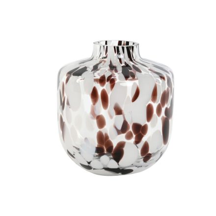 Váza Home ESPRIT Fehér Barna Kristály modern 15 x 15 x 17 cm MOST 12715 HELYETT 7615 Ft-ért!