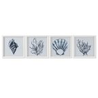   Kép Home ESPRIT Kék Fehér Mediterrán 35 x 2 x 35 cm (4 egység) MOST 73074 HELYETT 46241 Ft-ért!
