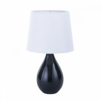   Asztali lámpa Versa Camy Fekete Kerámia (20 x 35 x 20 cm) MOST 13032 HELYETT 8565 Ft-ért!