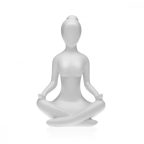   Dekoratív Figura Versa Fehér Yoga 12 x 20 x 10 cm Gyanta MOST 19591 HELYETT 12187 Ft-ért!