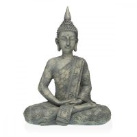   Dekoratív Figura Versa Szürke Buddha 19 x 40 x 28 cm Gyanta MOST 56151 HELYETT 34931 Ft-ért!
