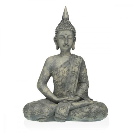 Dekoratív Figura Versa Szürke Buddha 19 x 40 x 28 cm Gyanta MOST 56151 HELYETT 34931 Ft-ért!