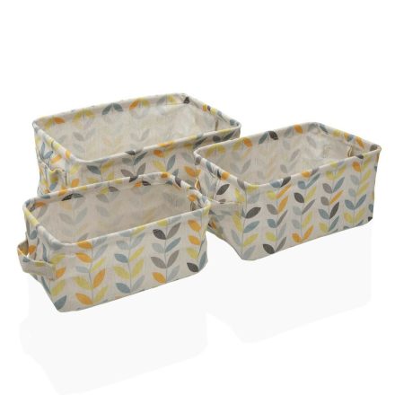 Kosár készlet Versa Erin Négyszögletes 28 x 18 x 14 cm Textil MOST 7765 HELYETT 4357 Ft-ért!