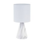   Asztali lámpa Versa Fehér Kerámia 12,5 x 24,5 x 12,5 cm MOST 13032 HELYETT 8111 Ft-ért!