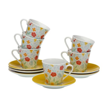 Darabos Kávéscsésze Szett Versa Flandes 6 egység Porcelán MOST 13527 HELYETT 6738 Ft-ért!