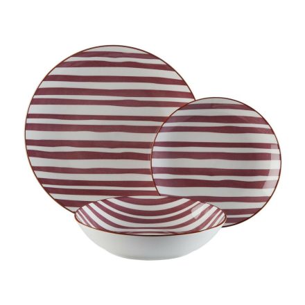 Edénykészlet Versa Venecia 18 Darabok Barna Porcelán MOST 47558 HELYETT 23703 Ft-ért!