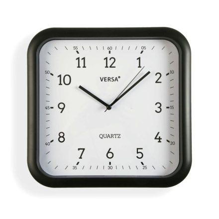Falióra Versa Fekete Műanyag Kvarc 3,5 x 28,5 x 29,5 cm MOST 11826 HELYETT 5895 Ft-ért!