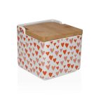   Sótartó fedéllel Versa Amore Kerámia Dolomite 12,2 x 11,5 x 12,2 cm MOST 6721 HELYETT 3481 Ft-ért!