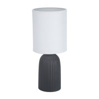   Asztali lámpa Versa Fekete Pamut Kerámia 40 W 15 x 36 cm MOST 16930 HELYETT 8441 Ft-ért!