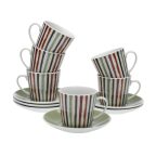  Csésze Szett Alátétekkel Versa Ligne Porcelán MOST 27140 HELYETT 13526 Ft-ért!