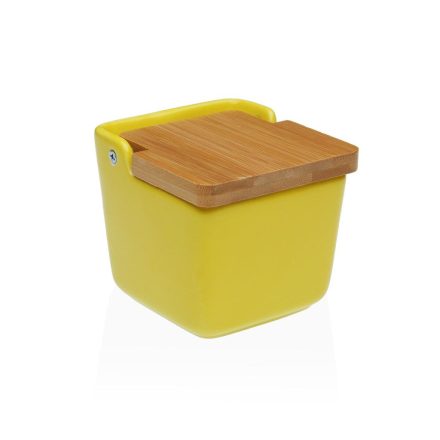 Sótartó fedéllel Versa Sárga Kerámia 8,8 x 8,5 x 8,8 cm MOST 6505 HELYETT 3406 Ft-ért!
