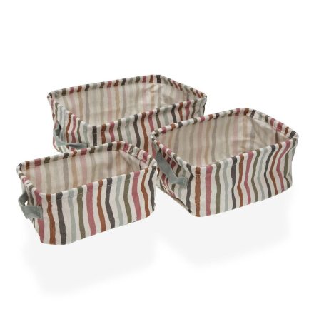 Kosár készlet Versa Ligne Textil 18 x 14 x 28 cm MOST 10124 HELYETT 5250 Ft-ért!