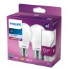 LED Izzók Philips NL45-0800WT240E27-3PK 4000 K E27 Fehér D (2 egység) (Felújított A+) MOST 9505 HELYETT 3076 Ft-ért!