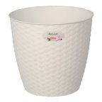   Virágcserép Stefanplast 73450 Fehér Műanyag 14 x 13 x 14 cm MOST 2699 HELYETT 521 Ft-ért!