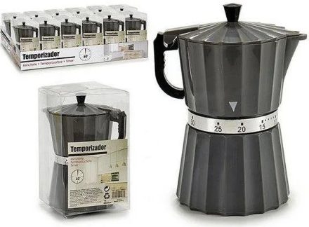 Konyhai időzítő Kotyogós Kávéfőző Szürke 