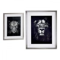   Kép Lion - Tiger (43 x 3 x 53 cm) MOST 17101 HELYETT 6184 Ft-ért!