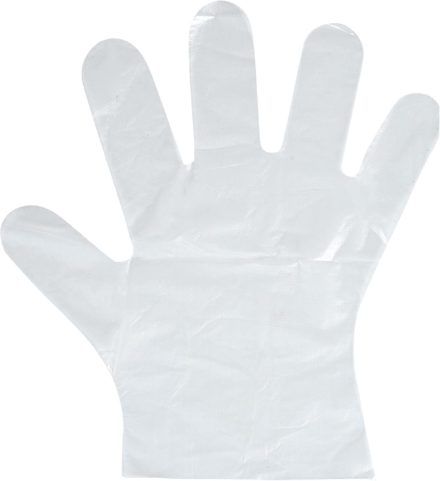 Átlátszó műanyag kesztyű (100 darab)