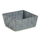   Kosár redőzött 18 x 8 x 21 cm Szürke Szövet MOST 820 HELYETT 562 Ft-ért!