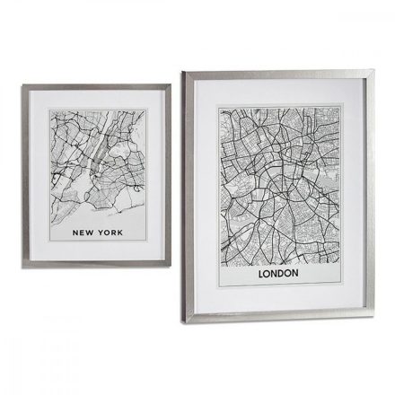 Kép London New York Ezüst Fa Üveg (43 x 3 x 53 cm) MOST 17101 HELYETT 6184 Ft-ért!