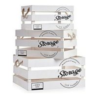   Dekoratív doboz szett Storage Fehér 30 x 20 x 40 cm MOST 14703 HELYETT 9896 Ft-ért!