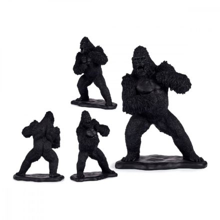 Dekoratív Figura Gorilla Fekete Gyanta (25,5 x 56,5 x 43,5 cm) MOST 56368 HELYETT 44348 Ft-ért!