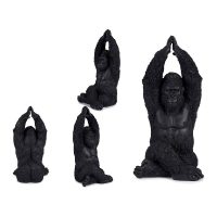   Dekoratív Figura Gorilla Fekete 18 x 36,5 x 19,5 cm MOST 16227 HELYETT 8565 Ft-ért!