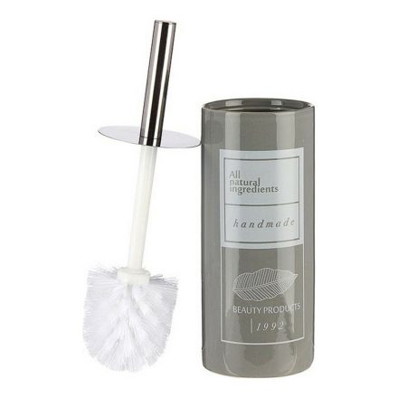 WC-kefe Berilo Natural Fehér Szürke Ezüst színű Kerámia 9,6 x 32 x 9,6 cm MOST 9737 HELYETT 5465 Ft-ért!