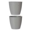 Virágcserép Stefanplast 3872129 Szürke Műanyag 29 x 26,5 x 29 cm MOST 3759 HELYETT 1968 Ft-ért!