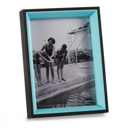 Fényképkeret Fekete Kék Kristály 3 x 20 x 15 cm Fa MDF MOST 1624 HELYETT 852 Ft-ért!