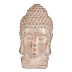   Dekoratív kerti figura Buddha fej Fehér/Arany Polyresin (35 x 65,5 x 38 cm) MOST 58356 HELYETT 43918 Ft-ért!