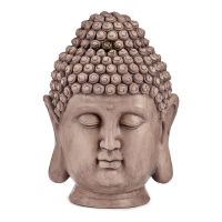   Decorative Figure for Garden Buddha fej Szürke Polyresin (31,5 x 50,5 x 35 cm) MOST 50808 HELYETT 34625 Ft-ért!