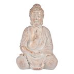   Dekoratív kerti figura Buddha Fehér/Arany Polyresin (24,5 x 50 x 31,8 cm) MOST 36736 HELYETT 25031 Ft-ért!