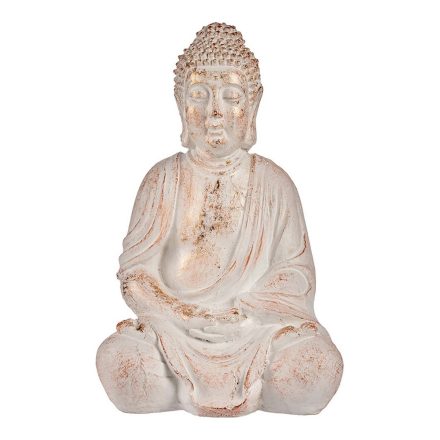 Dekoratív kerti figura Buddha Fehér/Arany Polyresin (24,5 x 50 x 31,8 cm) MOST 37952 HELYETT 25861 Ft-ért!