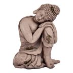   Dekoratív kerti figura Buddha Szürke Polyresin (28,5 x 43,5 x 37 cm) MOST 40404 HELYETT 27530 Ft-ért!