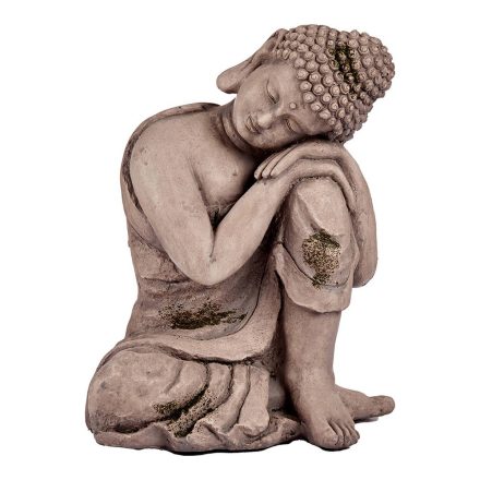 Dekoratív kerti figura Buddha Szürke Polyresin (28,5 x 43,5 x 37 cm) MOST 39375 HELYETT 26829 Ft-ért!