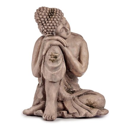 Dekoratív kerti figura Buddha Szürke Polyresin (34,5 x 54,5 x 31 cm) MOST 52771 HELYETT 39710 Ft-ért!