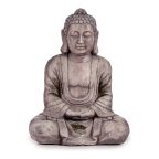   Dekoratív kerti figura Buddha Szürke Polyresin (25 x 57 x 42,5 cm) MOST 48316 HELYETT 32922 Ft-ért!