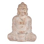   Dekoratív kerti figura Buddha Fehér/Arany Polyresin (25 x 57 x 42,5 cm) MOST 48979 HELYETT 33380 Ft-ért!