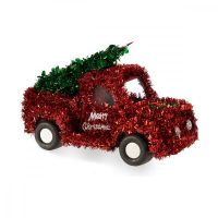   Dekoratív Figura Autó Karácsony Tinsel 15 x 18 x 27 cm Piros Zöld Műanyag polipropilén MOST 8353 HELYETT 2075 Ft-ért!