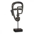   Dekoratív Figura Arc Fekete Polyresin (19,5 x 38 x 10,5 cm) MOST 12715 HELYETT 4597 Ft-ért!