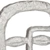 Dekoratív Figura Arc Ezüst színű Polyresin (19,5 x 38 x 10,5 cm) MOST 12715 HELYETT 4597 Ft-ért!