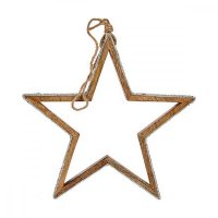   Karácsonyfagömb Csillag Glitter Fa Juta (31 x 5,5 x 60 cm) MOST 18470 HELYETT 11467 Ft-ért!
