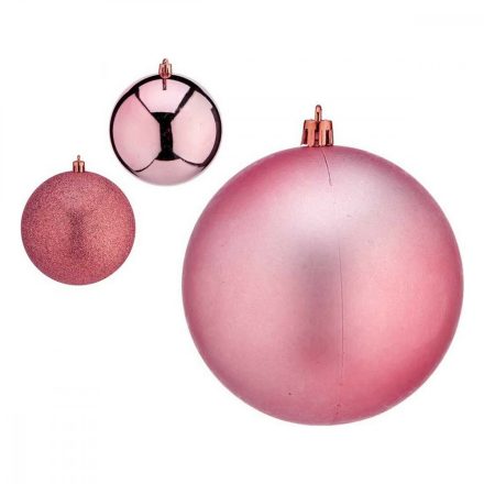 Karácsonyi díszek Ø 12 cm 6 egység Rózsaszín Műanyag MOST 5306 HELYETT 2976 Ft-ért!