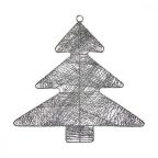   Karácsonyfagömb Ezüst színű Karácsonyfa 36,7 x 0,2 x 37,5 cm Fém Műanyag MOST 6180 HELYETT 1191 Ft-ért!