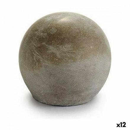 Dekoratív Figura Szürke Cement топка (10 x 10 x 10 cm) (12 egység) MOST 11052 HELYETT 6614 Ft-ért!