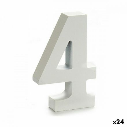 Számok Pincello 4 Fehér 2 x 16 x 14,5 cm (24 egység) MOST 13349 HELYETT 7987 Ft-ért!