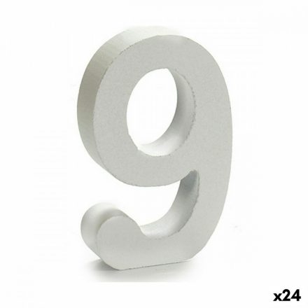 Számok Pincello 9 Fehér 2 x 16 x 14,5 cm (24 egység) MOST 13349 HELYETT 7987 Ft-ért!