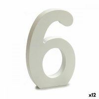   Számok Pincello 6 Fehér 1,8 x 21 x 17 cm (12 egység) MOST 9668 HELYETT 5424 Ft-ért!