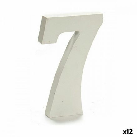 Számok Pincello 7 Fehér 1,8 x 21 x 17 cm (12 egység) MOST 6443 HELYETT 3613 Ft-ért!